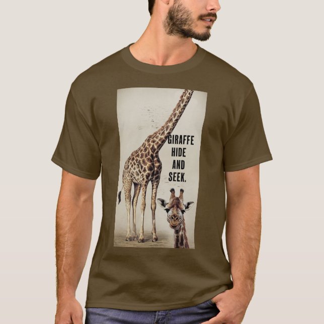 Giraffe verstecken und suchen T-Shirt (Vorderseite)