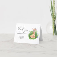 Giraffe - vielen Dank für Ihre Babydusche