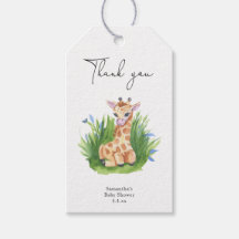 Giraffe - vielen Dank für Ihre Babydusche