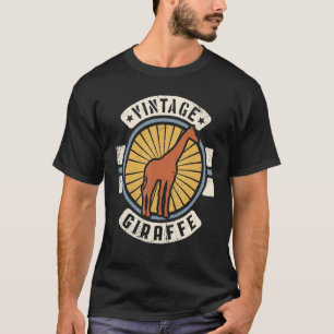Giraffe Vintag Classic Retro 60er 70er Animal T-Shirt