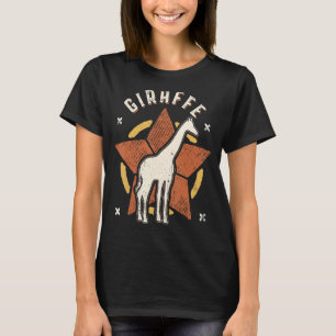 Giraffe Vintag Retro Classic Animal T-Shirt