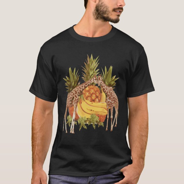 Giraffe Vintag T-Shirt (Vorderseite)