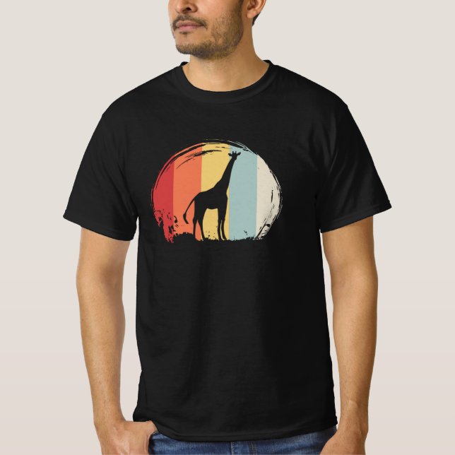 Giraffe Vintag T-Shirt (Vorderseite)