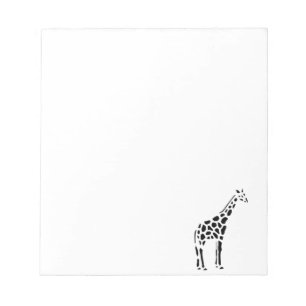 Giraffe Vintage-Holzschnitt Notizblock