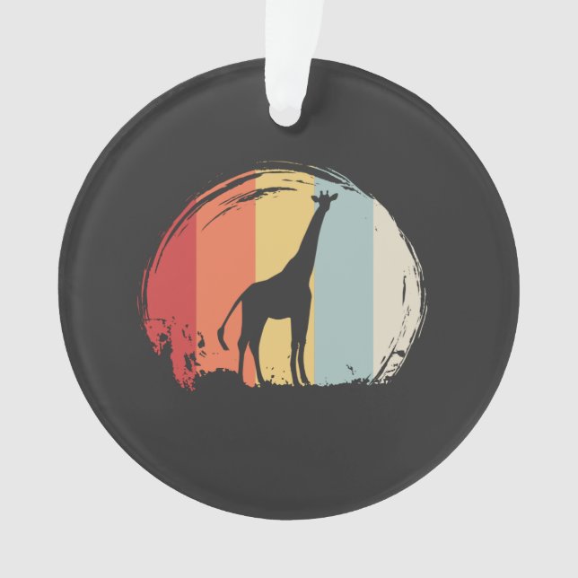 Giraffe Vintage Ornament (Vorderseite)