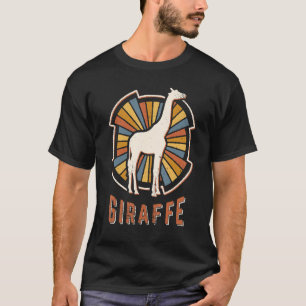 Giraffe Vintage Retro-Liebe T-Shirt