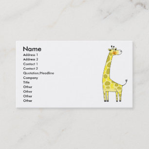 Giraffe Visitenkarte