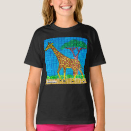 Giraffe (vivid) - Girl's Basic T - Shirt