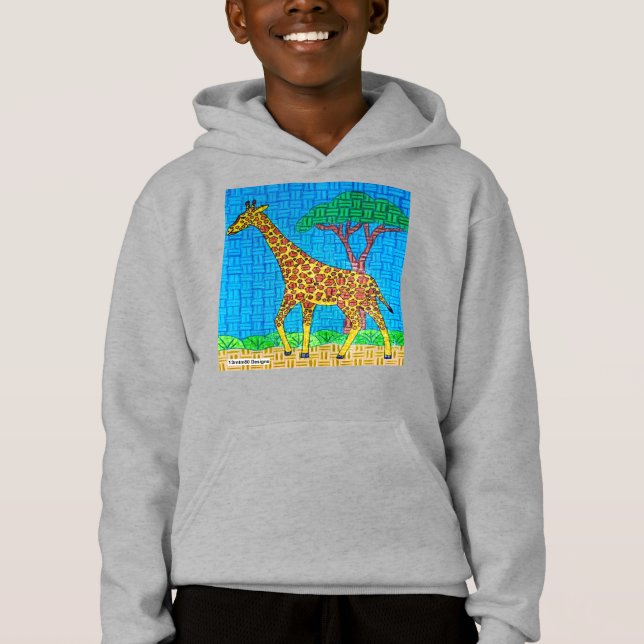 Giraffe (vivid) - Junge Hoodie (Vorderseite)