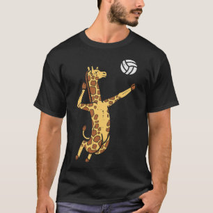 Giraffe Volleyball Spike Serve Player Classic T-Sh T-Shirt