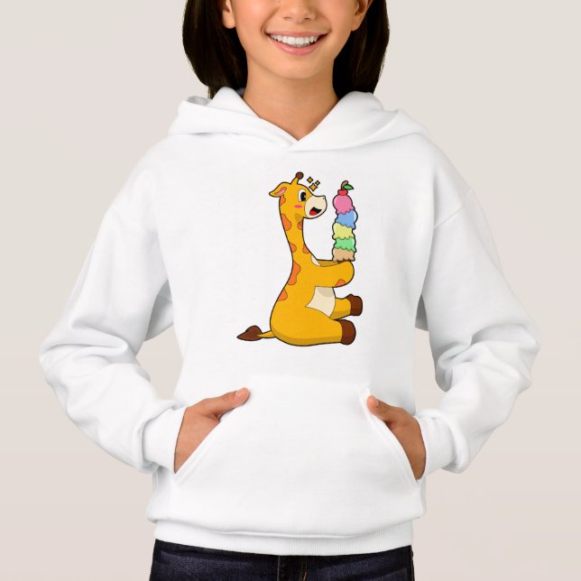 Giraffe Waffeleis Hoodie (Vorderseite)