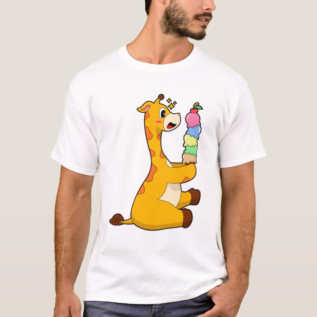 Giraffe Waffeleis T-Shirt (Vorderseite)