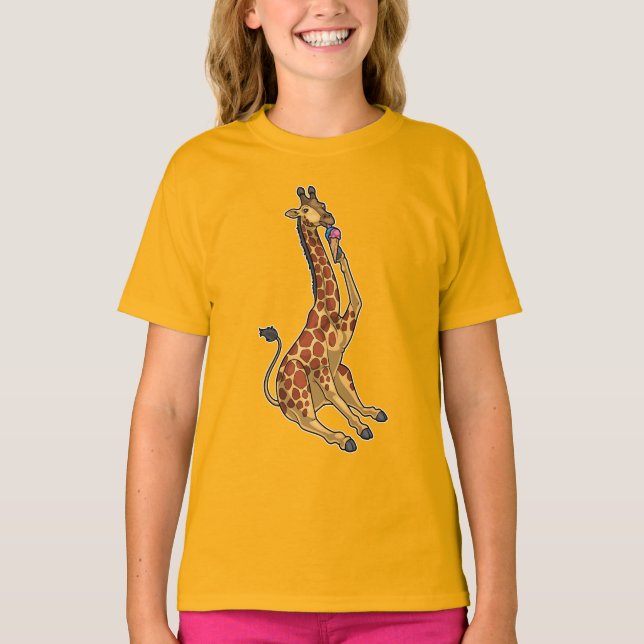 Giraffe Waffeleis T-Shirt (Vorderseite)