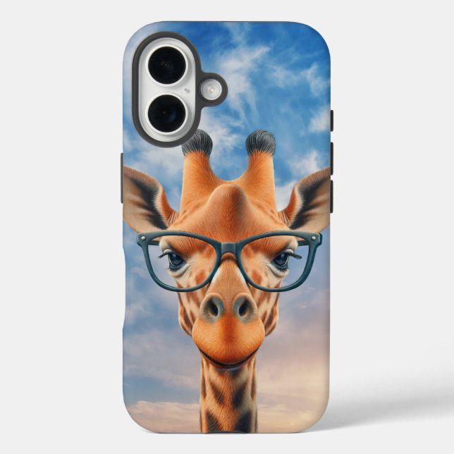 Giraffe Wearing Eyeglasses Case-Mate iPhone Hülle (Rückseite)