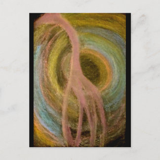 Giraffe wecke postkarte