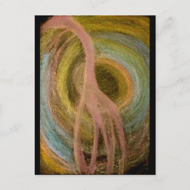 Giraffe wecke postkarte (Vorderseite)