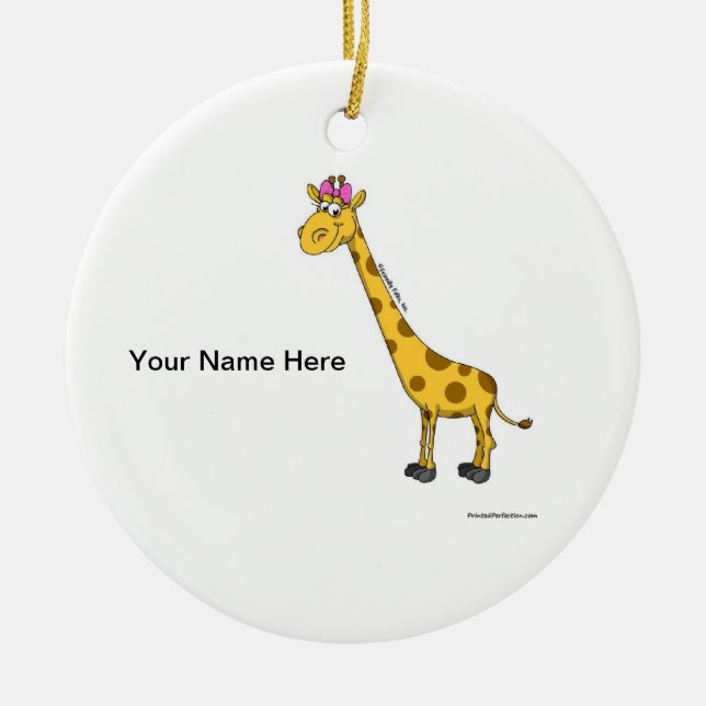 Giraffe - weiblich keramikornament (Vorne)