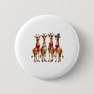Giraffe Weihnachten Chic Oversized T-Shirt Button