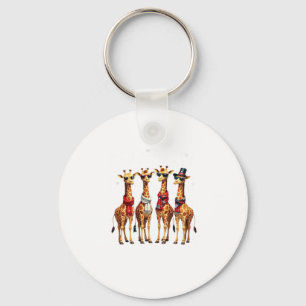 Giraffe Weihnachten Chic Oversized T-Shirt Schlüsselanhänger