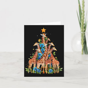 Giraffe Weihnachtsbaum Niedliche Giraffe Lovers Xm Karte