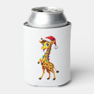 Giraffe Weihnachtsbeleuchtung Lustiger Weihnachtsm Dosenkühler