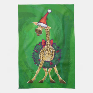 Giraffe Weihnachtsküchentuch Geschirrtuch