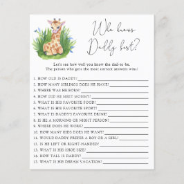 Giraffe - Wer kennt DADDY am besten