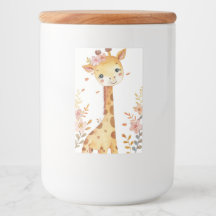 "Giraffe Whimsy Keramik Jar"