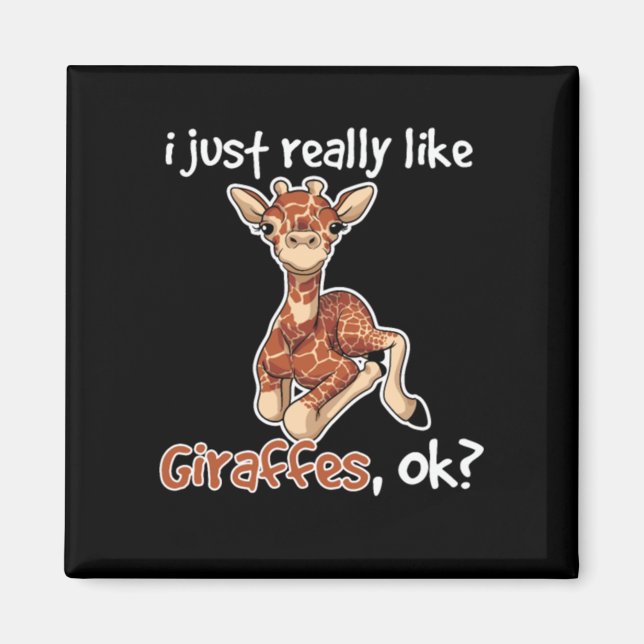 Giraffe wie girafee ok magnet (Vorne)