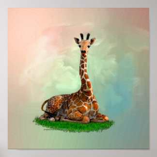Giraffe Wild Animals Poster