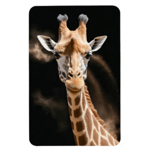 Giraffe Wild Tier Elegante Kunst, Dichtung und Mus Magnet
