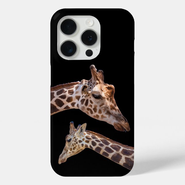 Giraffe Wildlife Safari Black Case-Mate iPhone Hülle (Rückseite)
