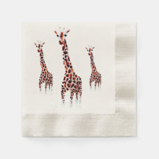 Giraffe Wildtiere Serviette