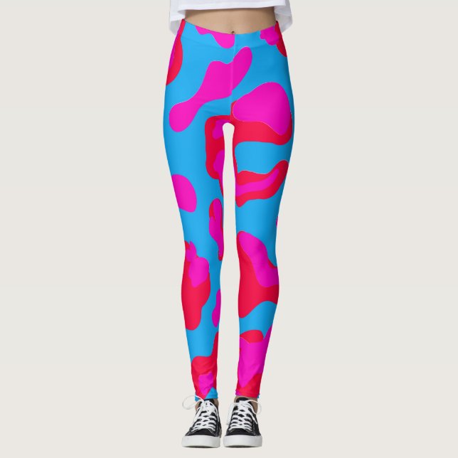 Giraffe Wildtiermuster Leggings (Vorderseite)