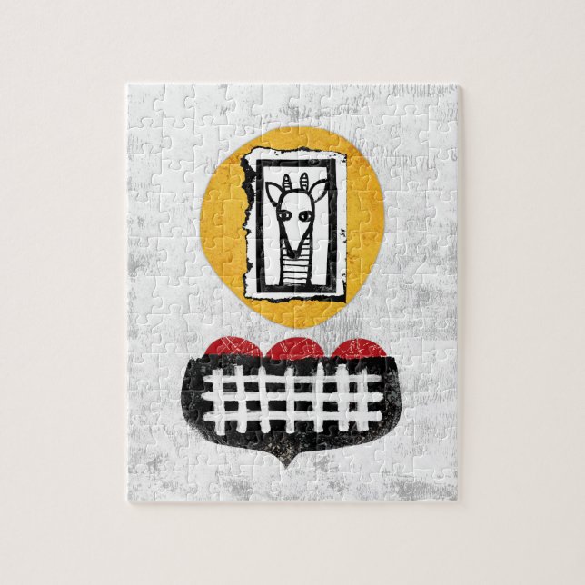 Giraffe wird, wenn Sie Jigsaw Puzzle (Vertikal)