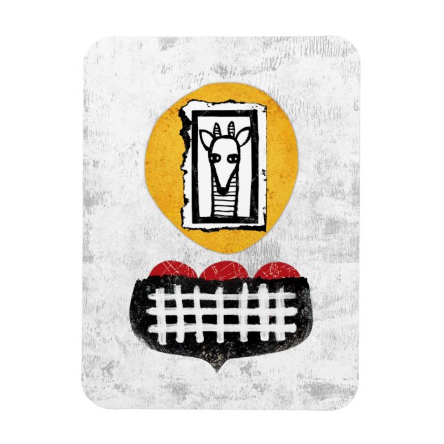 Giraffe wird, wenn Sie Kühlschrank Magnet (Vertikal)