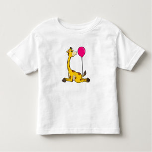 Giraffe with Balloon Kleinkind T-shirt