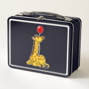 Giraffe with Balloon Metall Brotdose