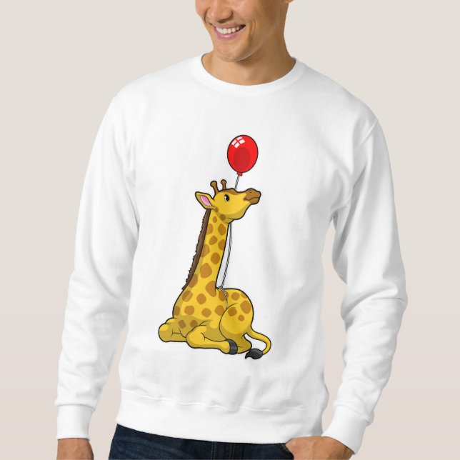 Giraffe with Balloon Sweatshirt (Vorderseite)
