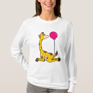 Giraffe with Balloon T-Shirt