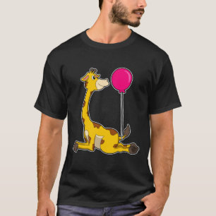 Giraffe with Balloon T-Shirt
