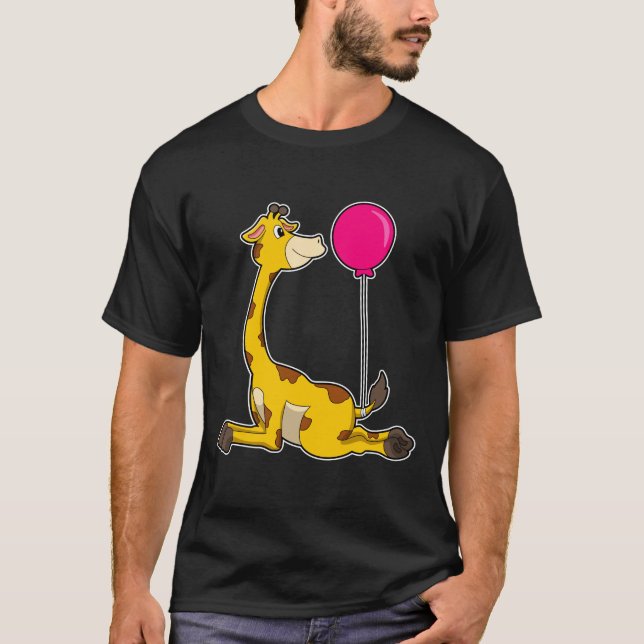 Giraffe with Balloon T-Shirt (Vorderseite)