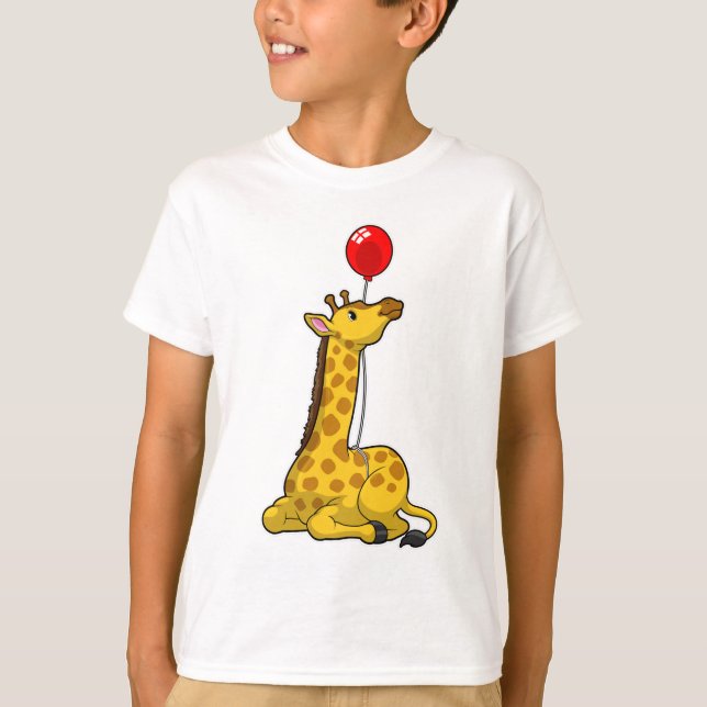 Giraffe with Balloon T-Shirt (Vorderseite)