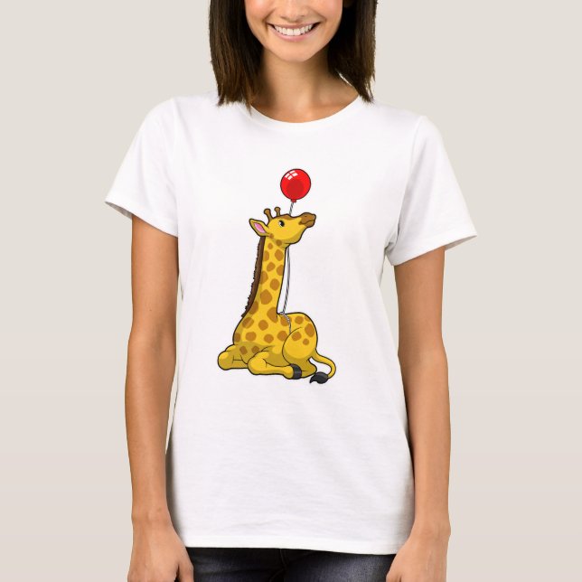 Giraffe with Balloon T-Shirt (Vorderseite)