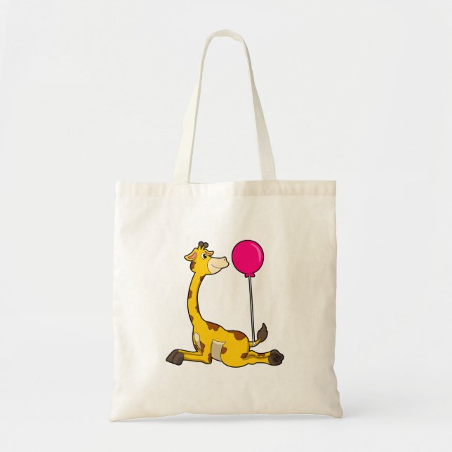 Giraffe with Balloon Tragetasche (Vorne)