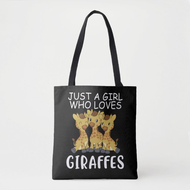 Giraffe Women Gift Just a Girl, die Giraffen Liebe (Vorderseite)