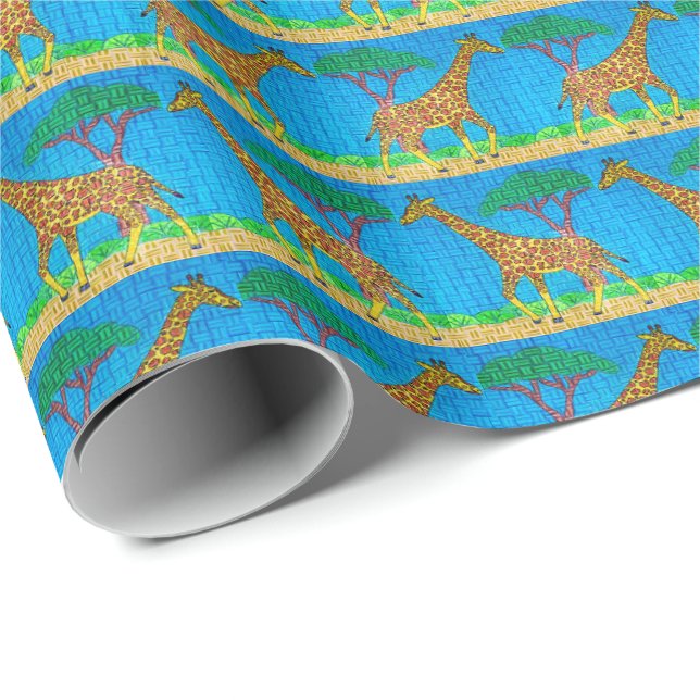 Giraffe - Wrapping Paper Geschenkpapier (Rolleneckpunkt)