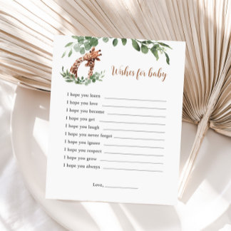 Giraffe wünscht sich für das Kinderspiel