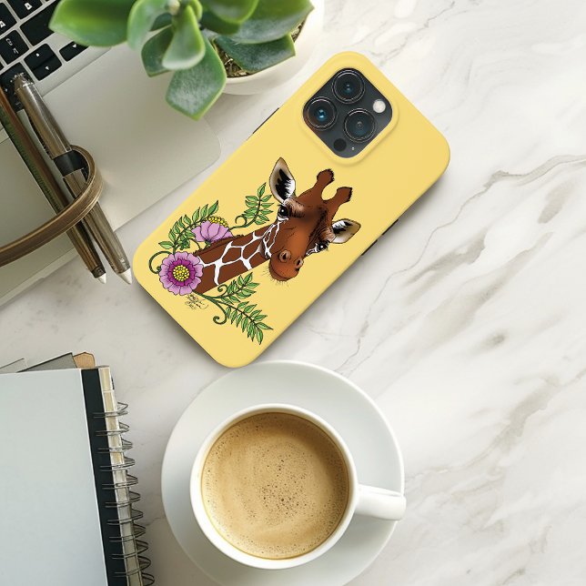 Giraffe Yellow Portrait-Blume Case-Mate iPhone Hülle (Von Creator hochgeladen)
