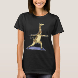 Giraffe Yoga Meditation Fitness T-Shirt